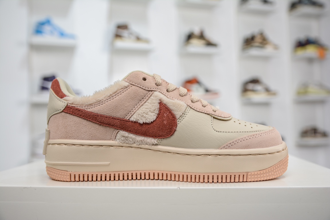 Air Force 1 Shadow 赤红 轻量增高低帮百搭板鞋马卡龙 DZ4705-200