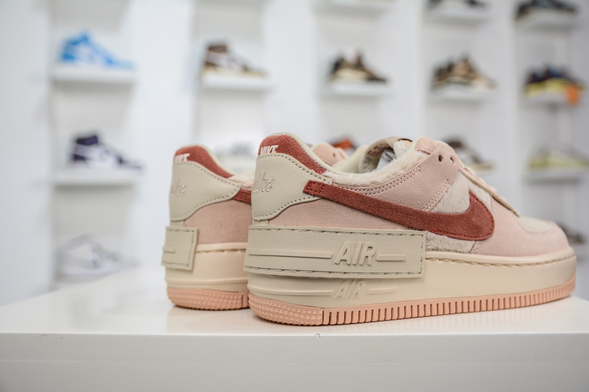 Air Force 1 Shadow 赤红 轻量增高低帮百搭板鞋马卡龙 DZ4705-200