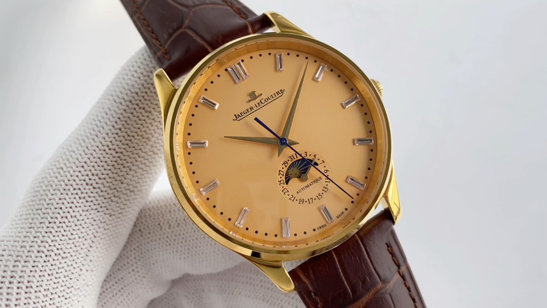 Jaeger-LeCoultre Maestro Series Men’s Watch Upgrade with Real Moons and Nanoplatinum Shell