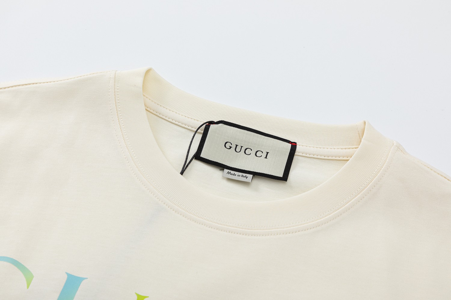 160 GUCCI 2023 春夏最新彩虹双环短袖 顶级复刻