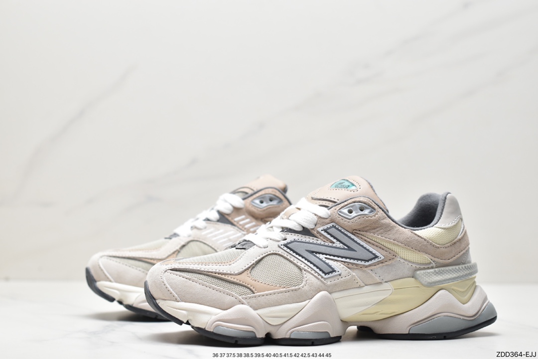 New Balance 9060 ”Sea Salt” series retro versatile dad style running shoes ”Sea Salt Light Gray” U9060MAC