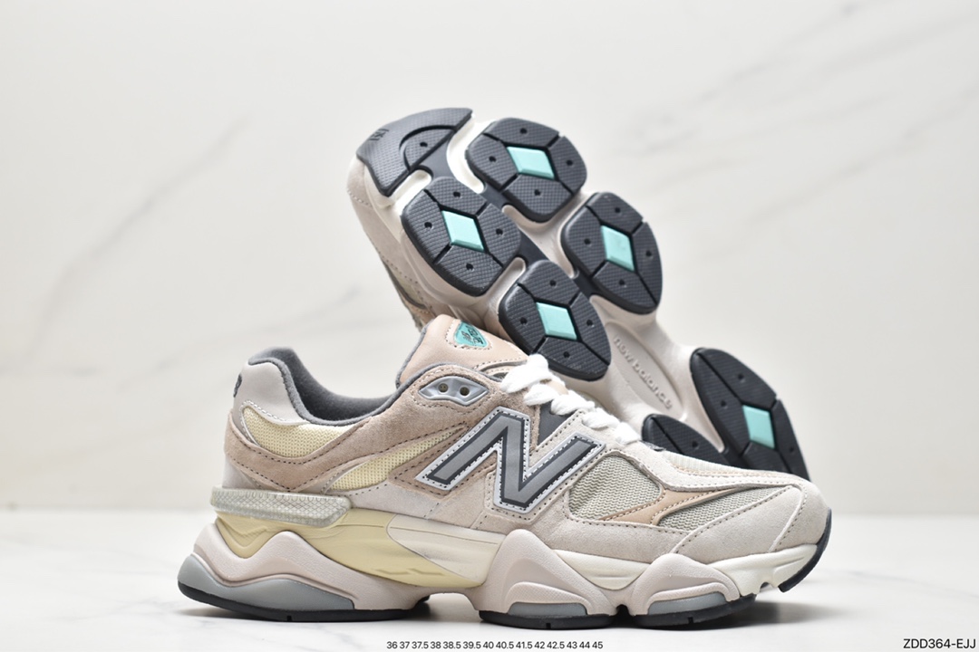 New Balance 9060 ”Sea Salt” series retro versatile dad style running shoes ”Sea Salt Light Gray” U9060MAC