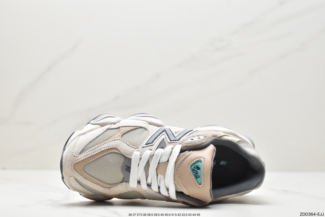 New Balance 9060 ”Sea Salt” series retro versatile dad style running shoes ”Sea Salt Light Gray” U9060MAC