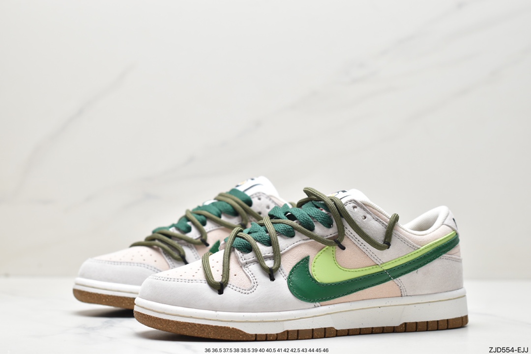 绑绳Off-White解构风定制，耐克Nike SB Dunk Low”Milk White/Pink/Smile”扣篮系列低帮DO9457-100