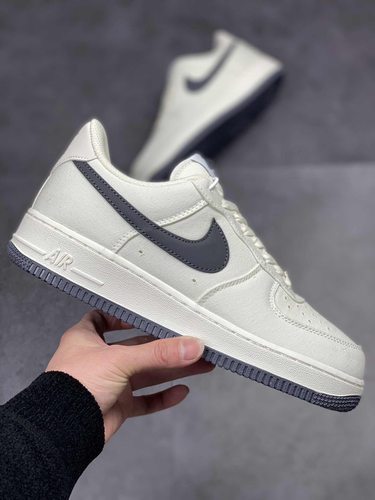 Nike Air Force 1 Low 07 米灰深蓝丹宁布 DG2296-007