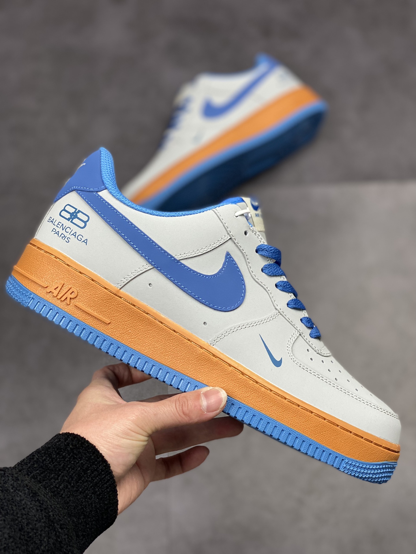 Nike Air Force 1 Low 07 巴黎世家联名-深空灰蓝315122-012