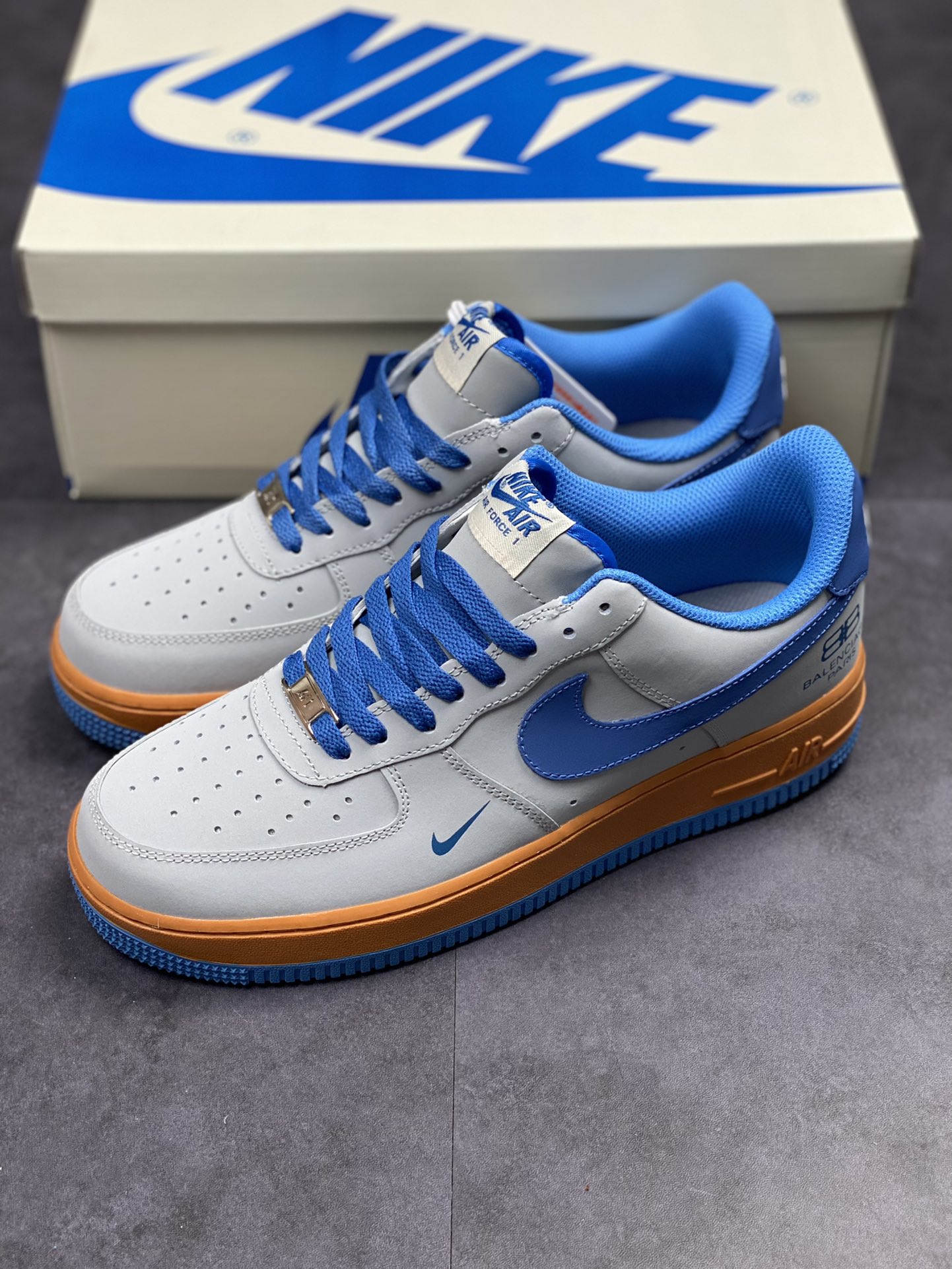 Nike Air Force 1 Low 07 巴黎世家联名-深空灰蓝315122-012