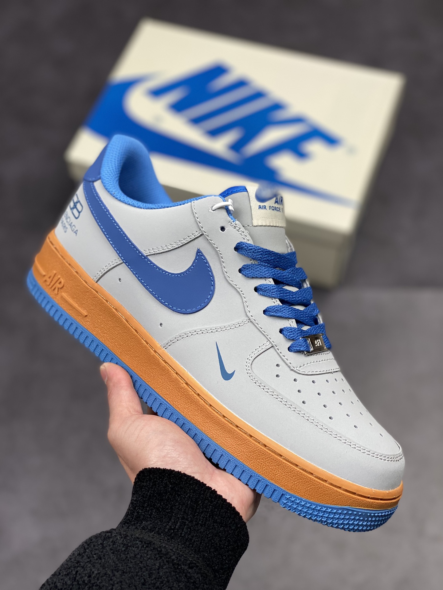 Nike Air Force 1 Low 07 巴黎世家联名-深空灰蓝315122-012