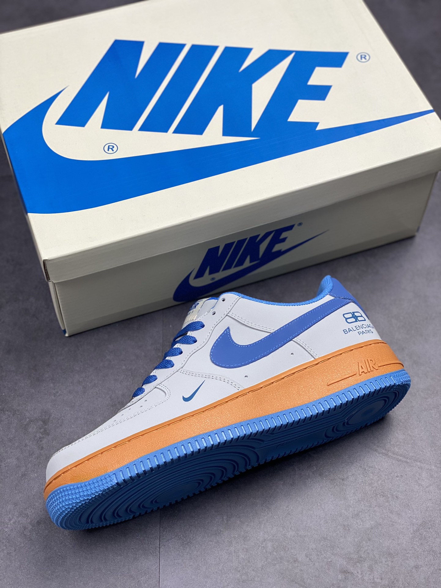 Nike Air Force 1 Low 07 巴黎世家联名-深空灰蓝315122-012