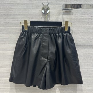 Dior Clothing Shorts Embroidery Genuine Leather Lambskin Sheepskin Spring/Summer Collection Casual