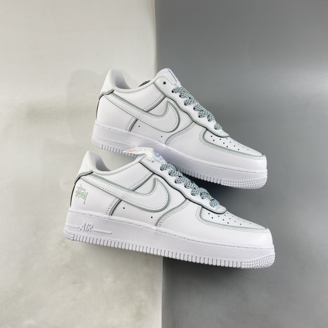 Stussy x Nike Air Force 1 Low 斯图西联名 冰蓝炫彩反光 DT0617-029