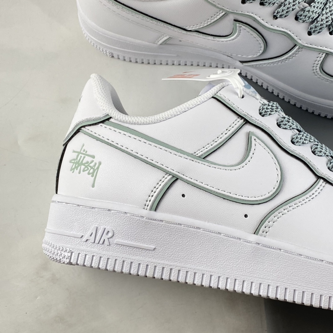 Stussy x Nike Air Force 1 Low 斯图西联名 冰蓝炫彩反光 DT0617-029