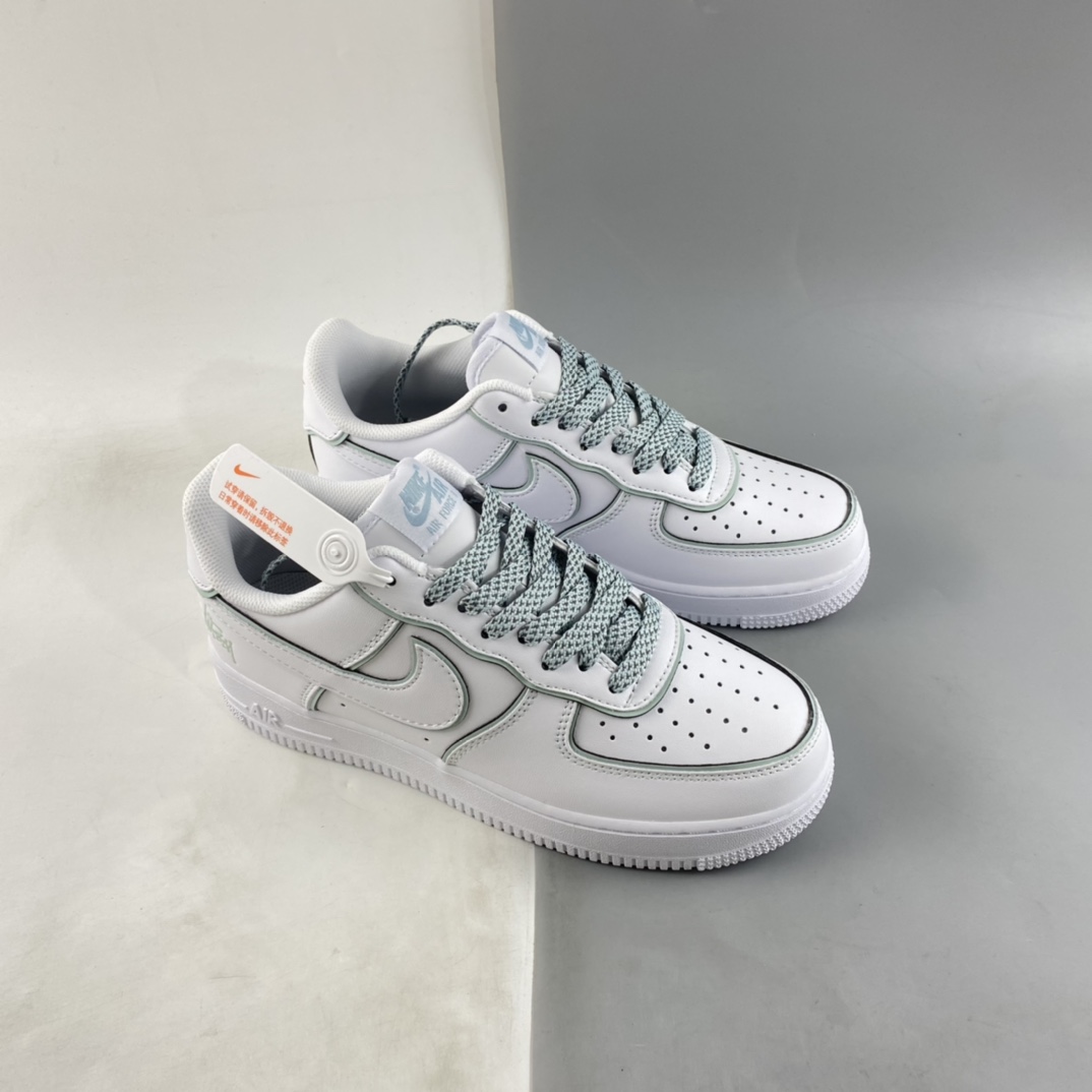 Stussy x Nike Air Force 1 Low 斯图西联名 冰蓝炫彩反光 DT0617-029