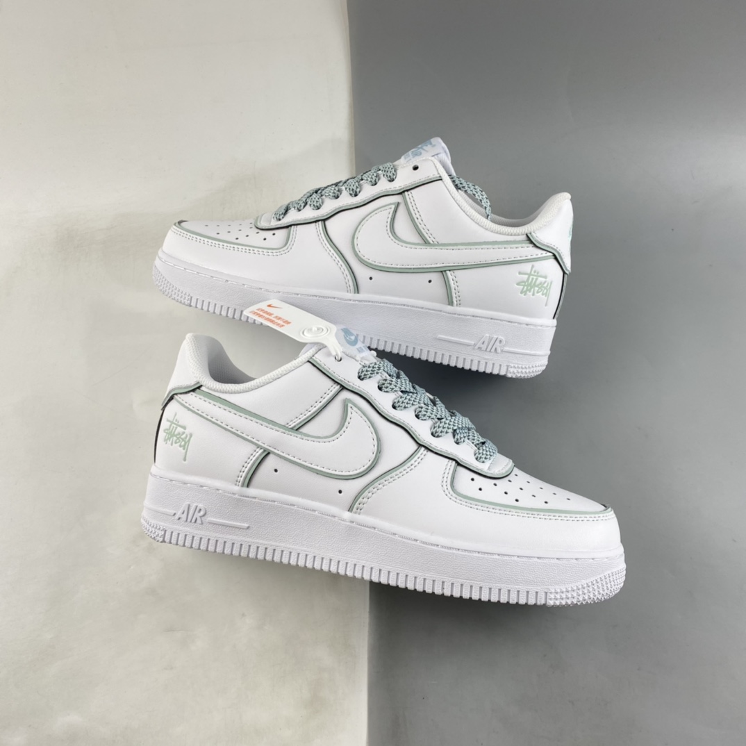 Stussy x Nike Air Force 1 Low 斯图西联名 冰蓝炫彩反光 DT0617-029