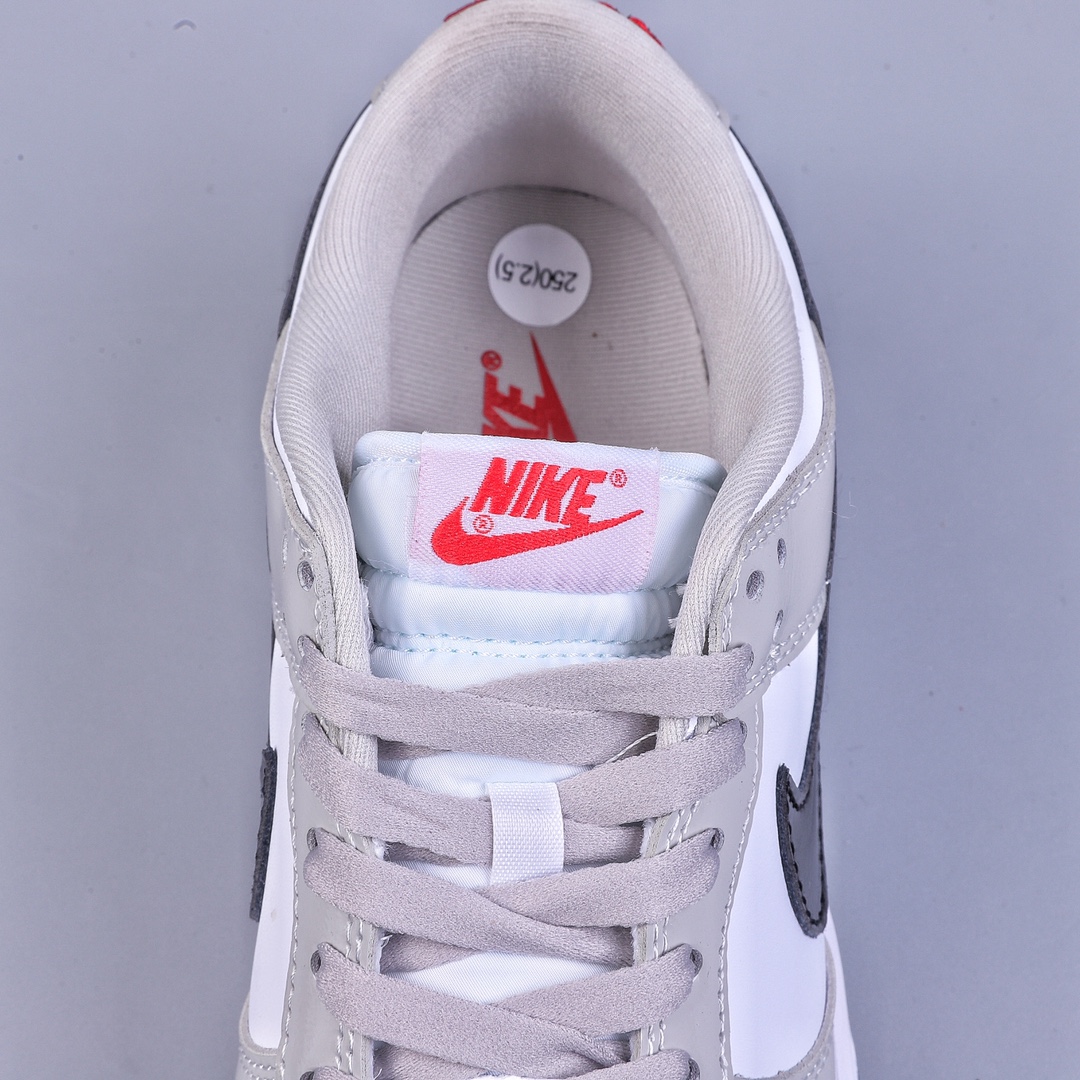 200 Nike Dunk Low ”Light Iron Ore” 漆皮灰 SB低帮运动休闲板鞋 DQ7576-001