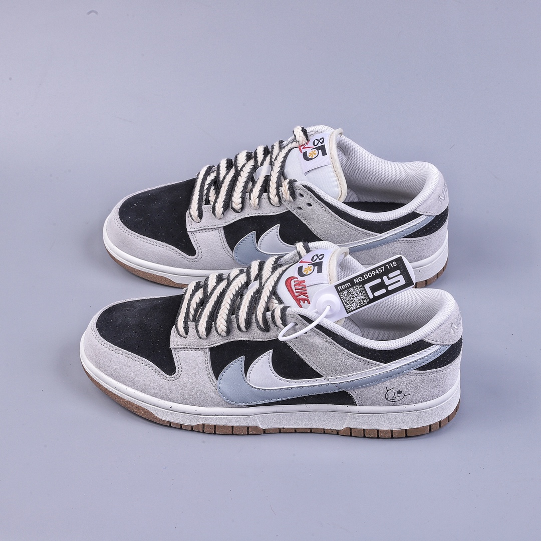 CS version DUNK double hook print gray and black Nike Dunk Low SE Nike launches special edition Dunk Low project DO9457-118