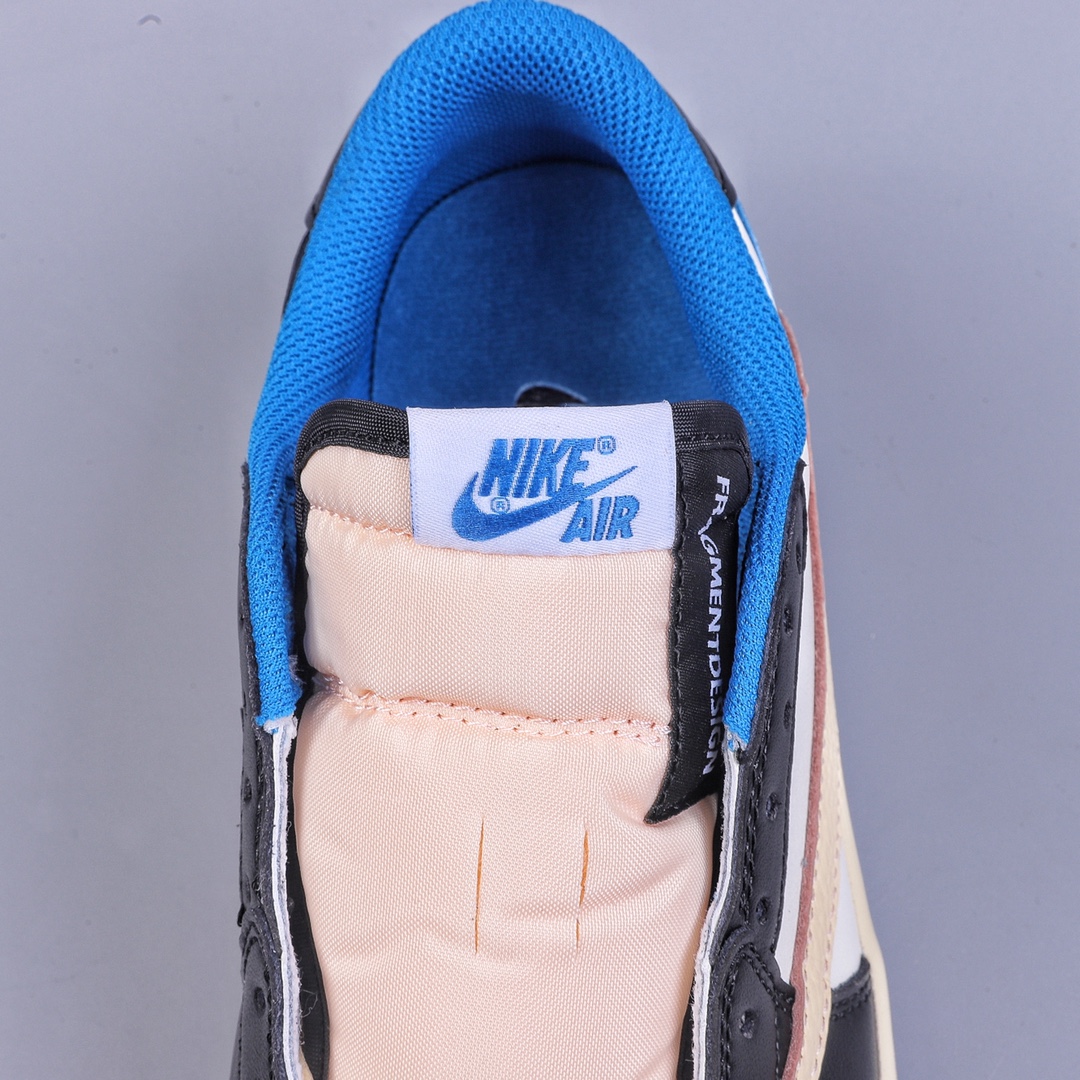 280 VT版Travis Scott x Fragment x Air Jordan 1 Low“Military Blue” 闪电倒勾低帮 DM7866-140
