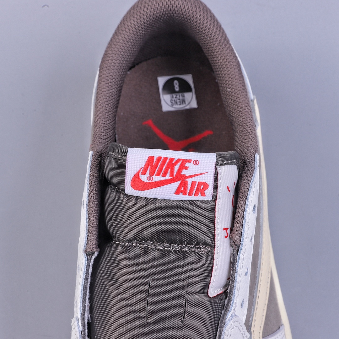 280 神版Travis Scott x Air Jordan 1 Low OG AJ1 乔1闪电倒勾低帮 DM7866-140