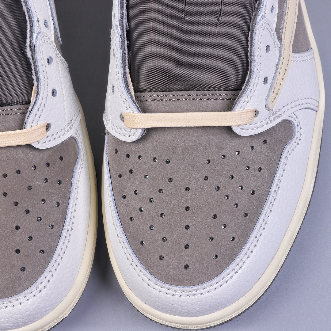 280 神版Travis Scott x Air Jordan 1 Low OG AJ1 乔1闪电倒勾低帮 DM7866-140