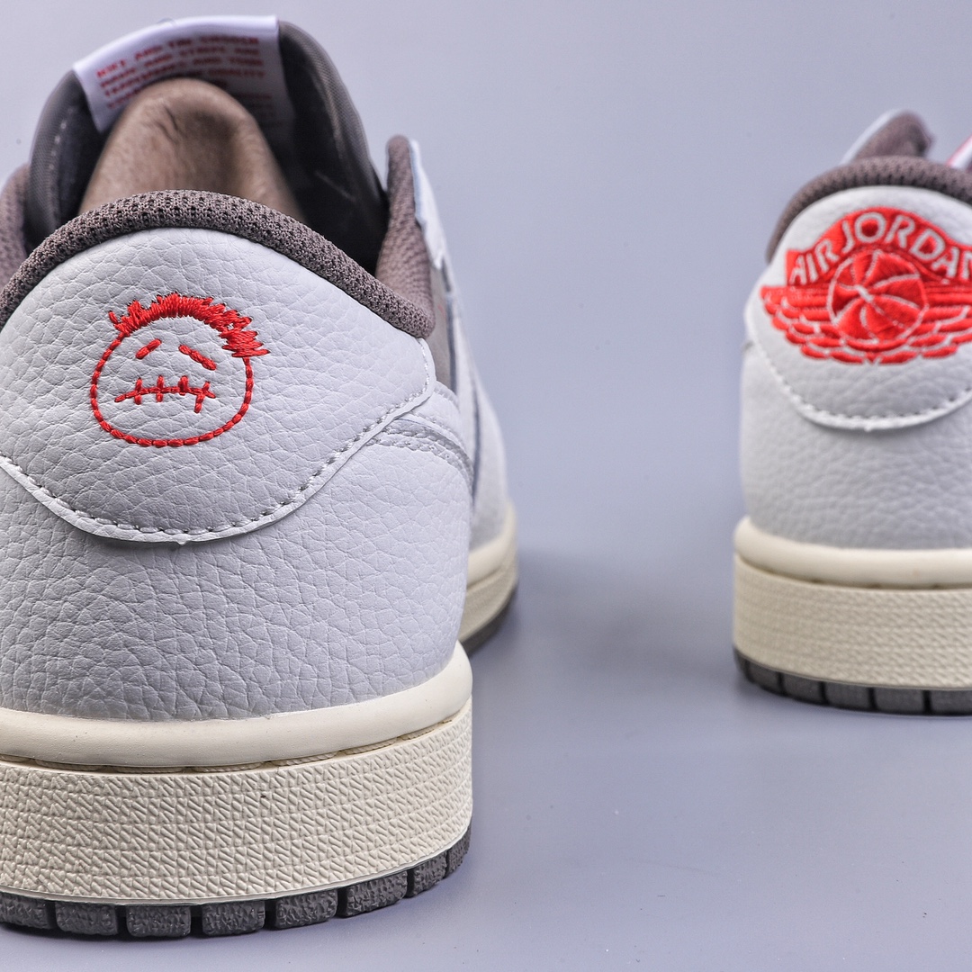 280 神版Travis Scott x Air Jordan 1 Low OG AJ1 乔1闪电倒勾低帮 DM7866-140