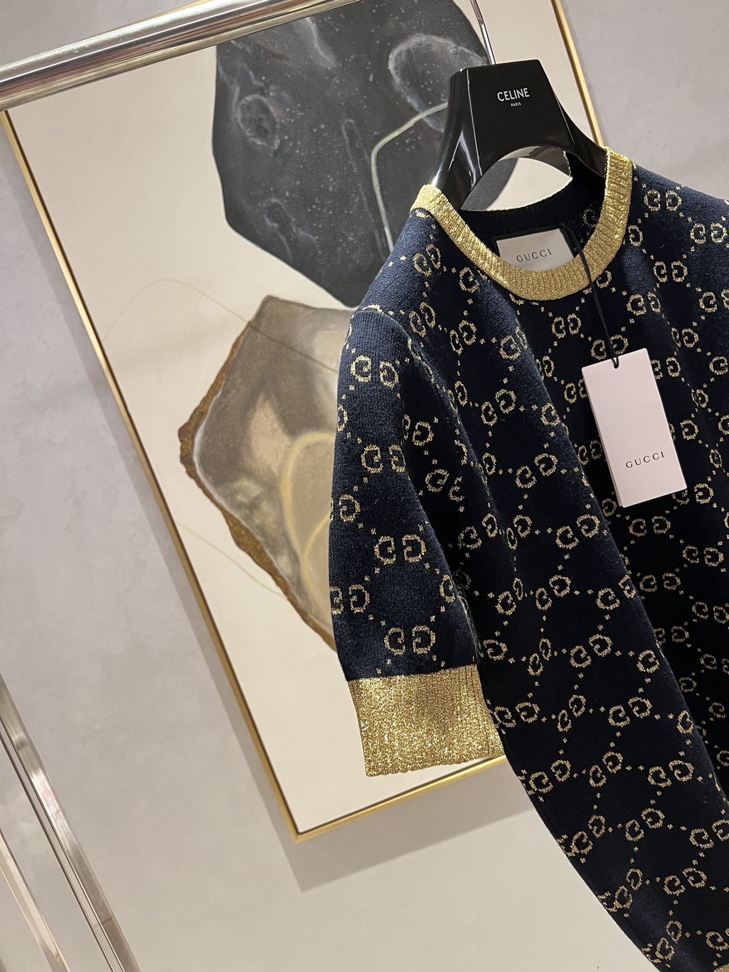 Свитер Gucci черный с узором