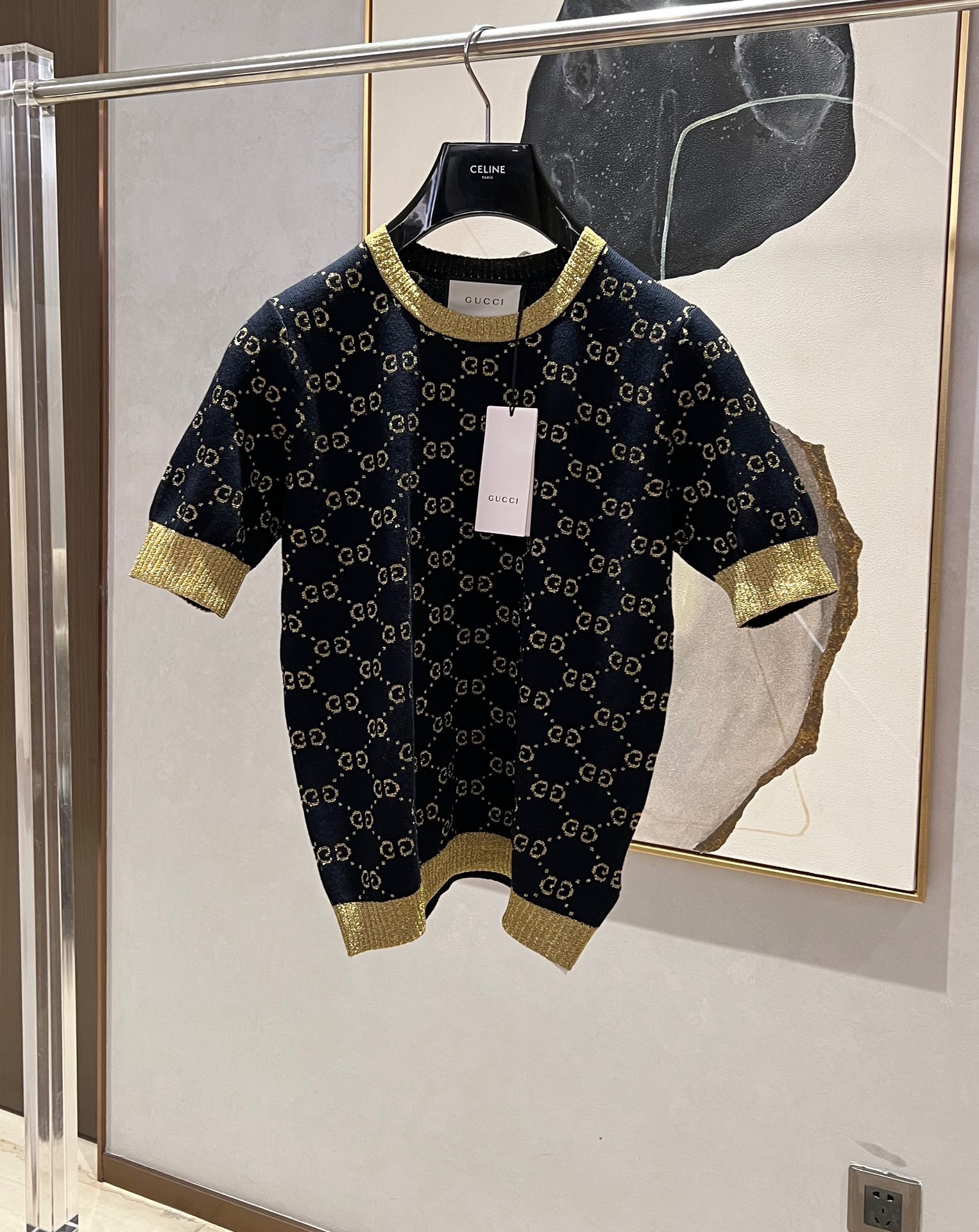 Свитер Gucci черный с узором