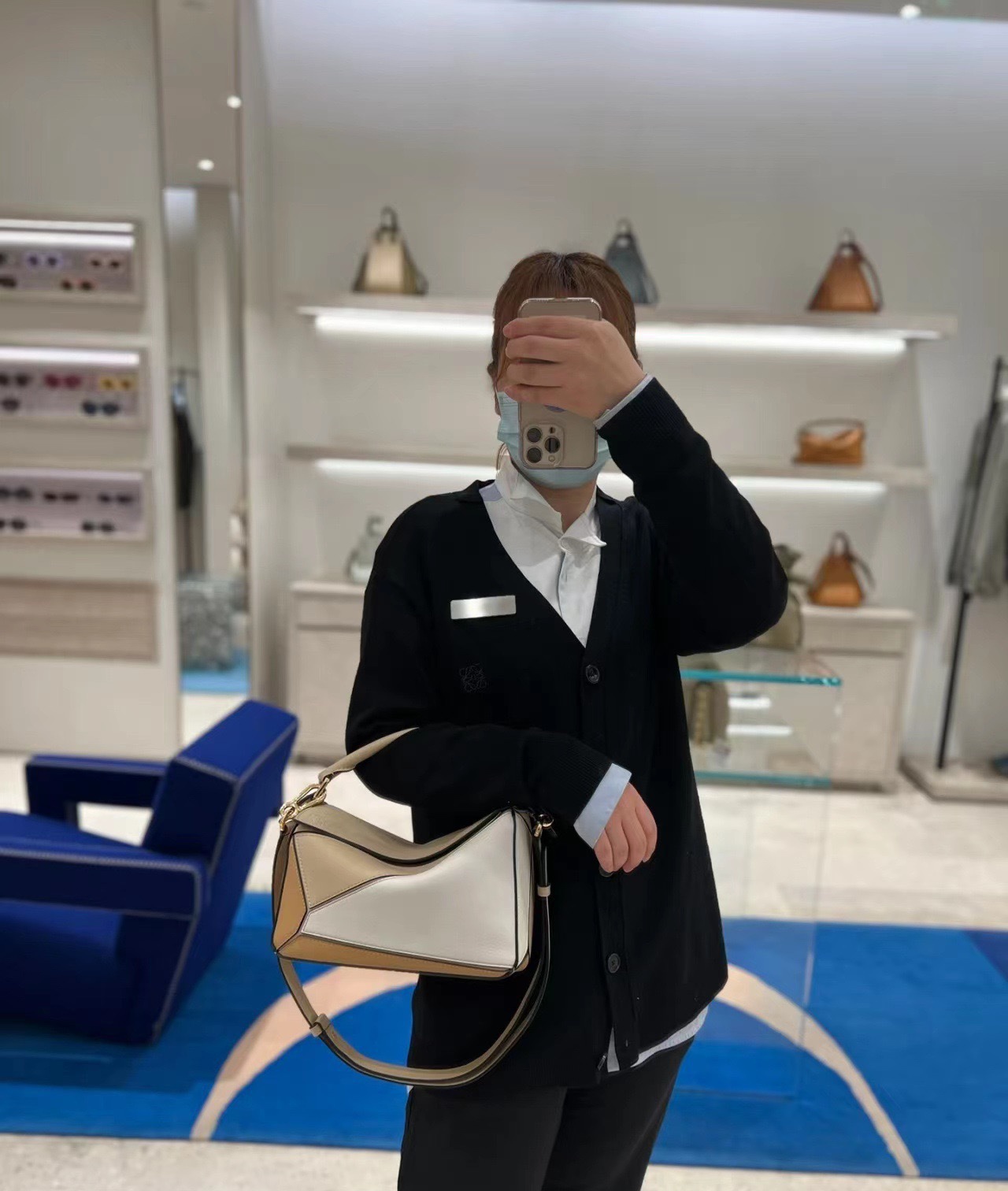 NO:192179,The latest color scheme is extremely warm, gentle and versatile!  , geometric bag 24cm small19860909最新配色绝绝子 超暖色系 温柔又百搭！,几何包24cm小号,Bag