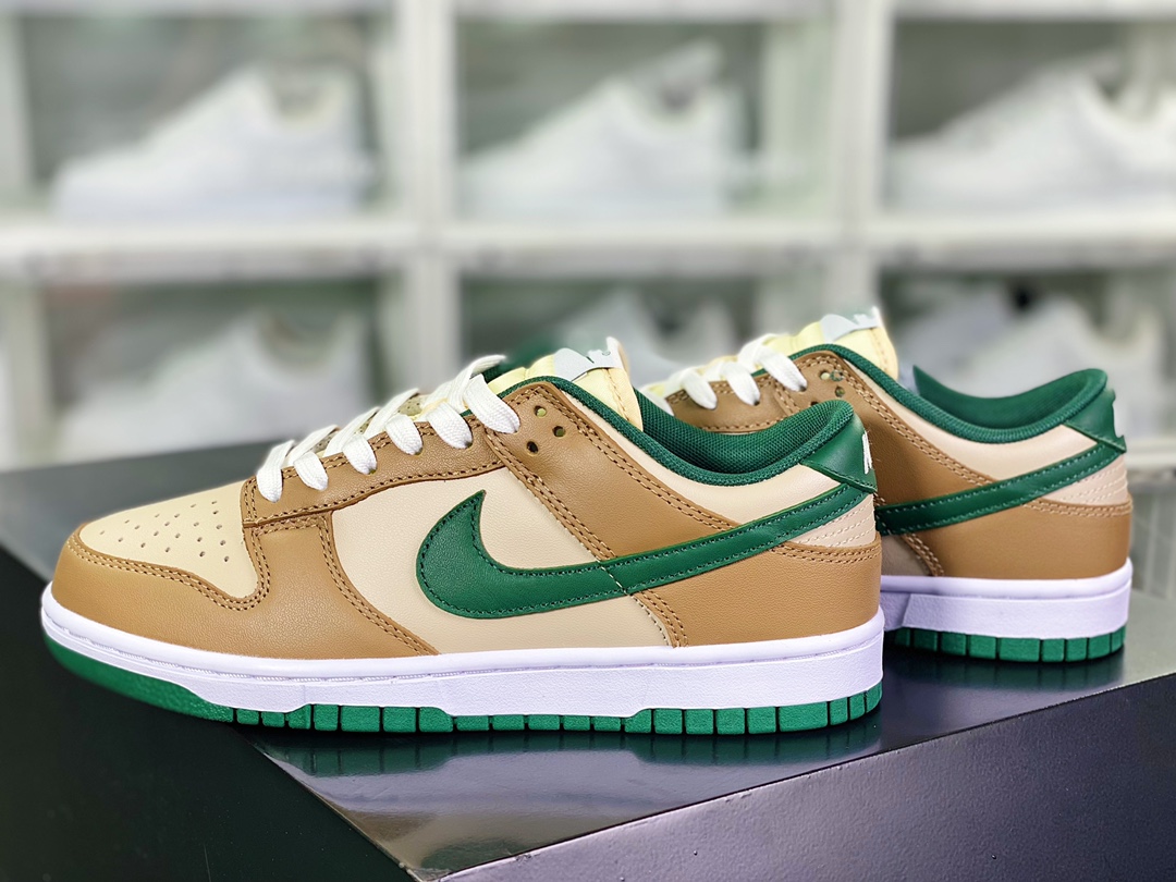 SB Dunk Retro Low”Tan Green”扣篮系列低帮板鞋“摩卡米棕绿”FB7160-231