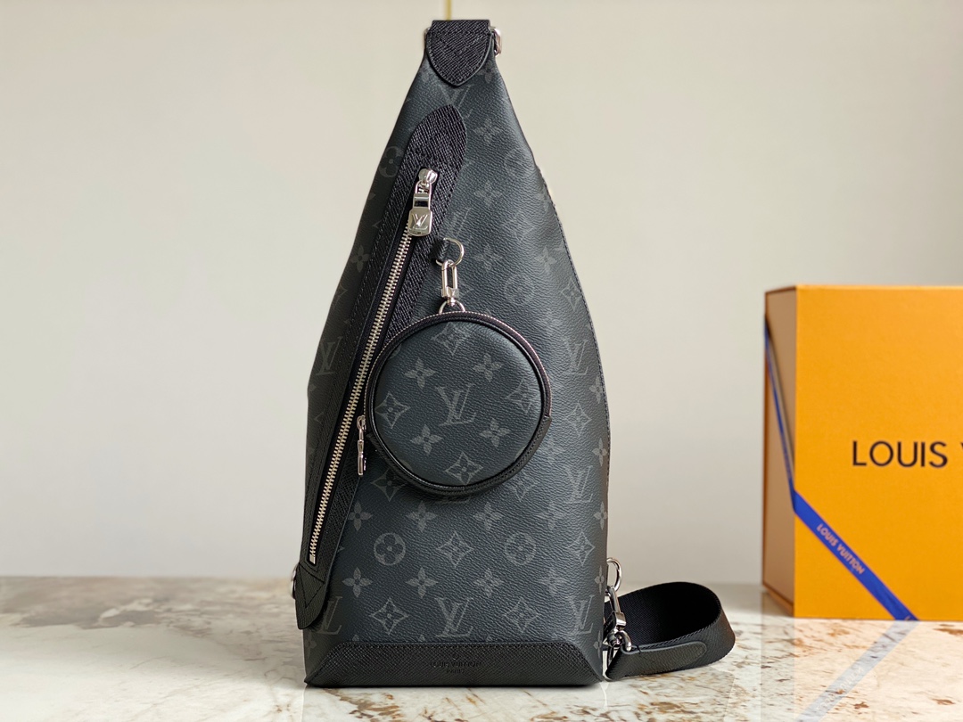 US Sale
 Louis Vuitton Belt Bags & Fanny Packs Crossbody & Shoulder Bags Black Splicing Monogram Canvas Cowhide M30936