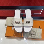 Hermes New
 Shoes Slippers Cowhide Genuine Leather Sheepskin Spring Collection