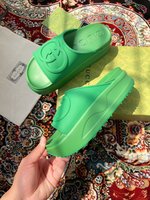 Gucci Platform Shoes Sandals Slippers TPU Spring/Summer Collection