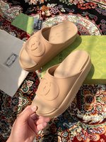 Gucci AAA+
 Platform Shoes Sandals Slippers TPU Spring/Summer Collection