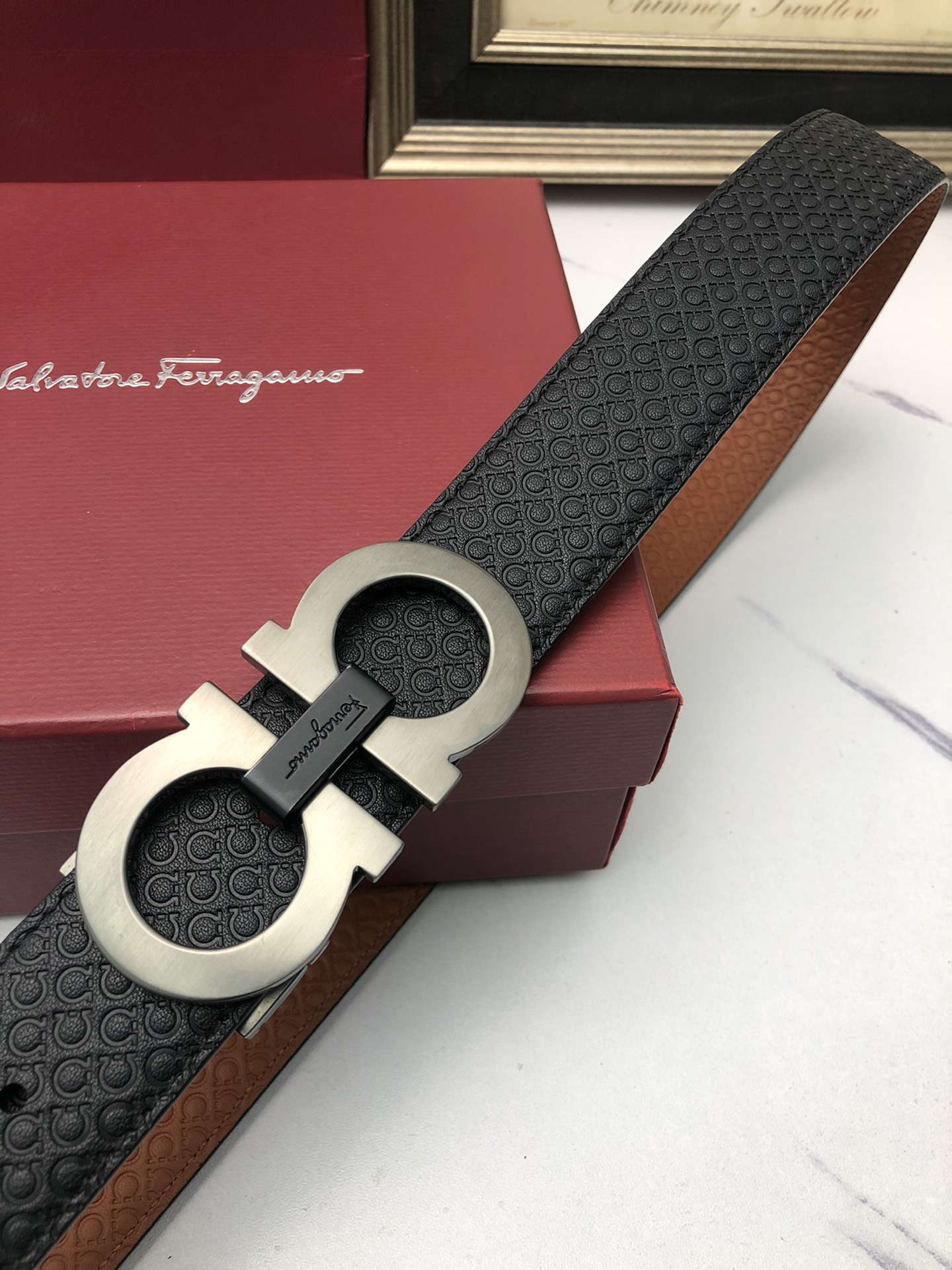 Ferragamo Luxury Designer Handbag Shoulder Crossbody Bag crafted in 3
