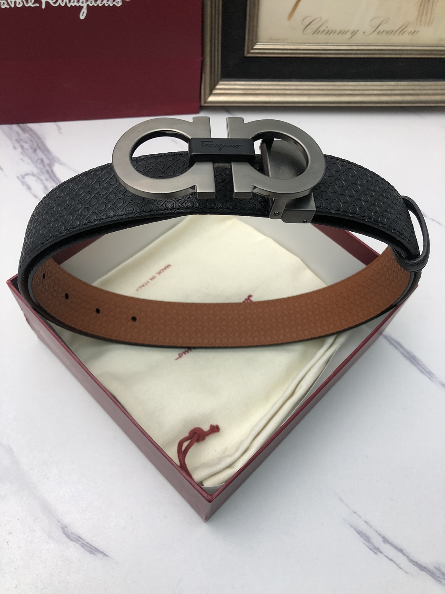 Ferragamo Luxury Designer Handbag Shoulder Crossbody Bag crafted in