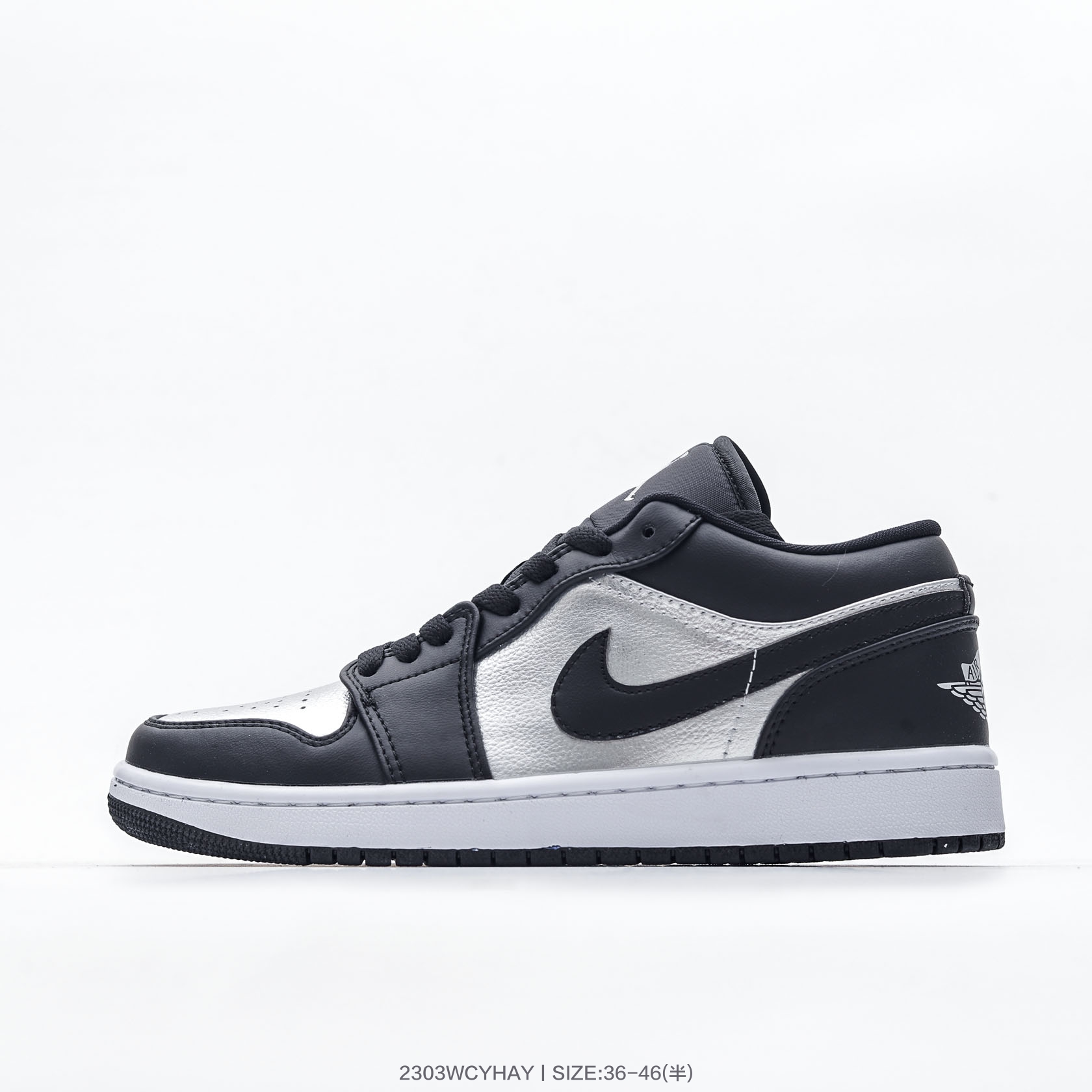 放店💰120 🟡黑银DA5551-001
乔丹Air Jordan 1 Low AJ1 乔1 低帮复古文化休闲运动篮球鞋

码数：36 36.5 37.5 38 38.5 39 40 40.5 41 42 42.5 43 44 45 46
编号：2303WCYHAY