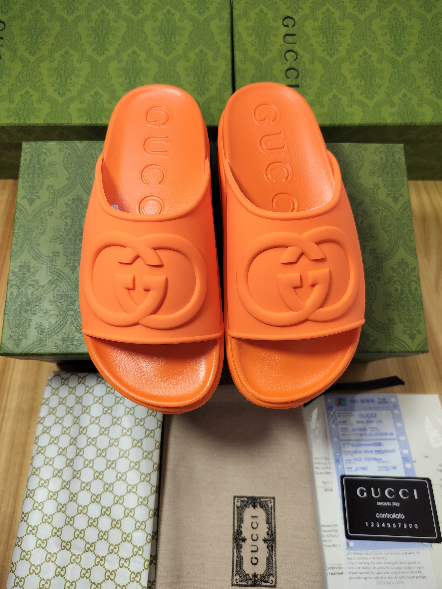 Gucci Buty Letnie kapcie Taki sam jak oryginał
 Kobiety Mężczyźni