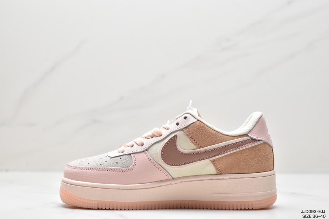 耐克Nike WMNS Air Force 1 Shadow 马卡龙空军一号轻量增高低帮 CI0919-100