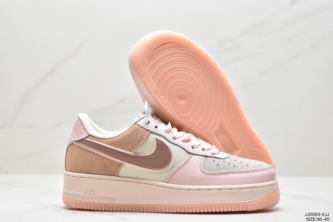 耐克Nike WMNS Air Force 1 Shadow 马卡龙空军一号轻量增高低帮 CI0919-100