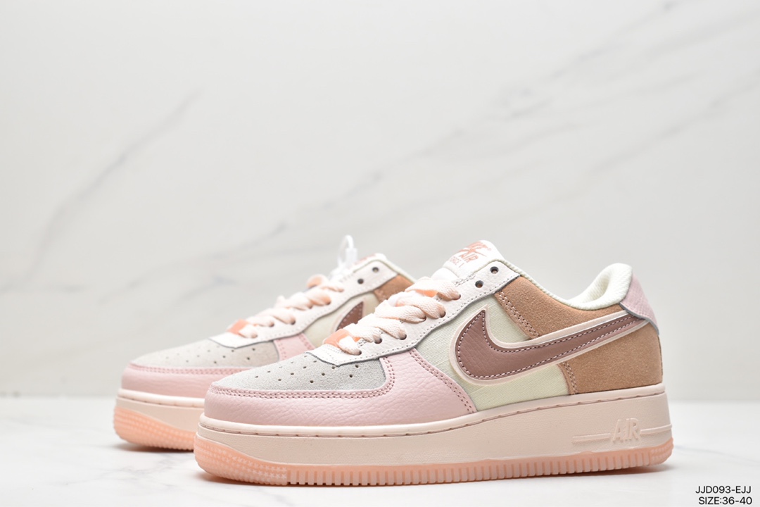 耐克Nike WMNS Air Force 1 Shadow 马卡龙空军一号轻量增高低帮 CI0919-100