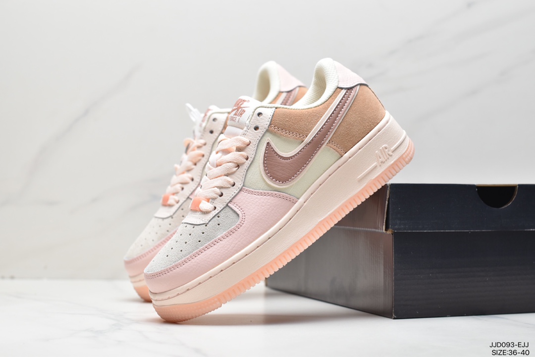 耐克Nike WMNS Air Force 1 Shadow 马卡龙空军一号轻量增高低帮 CI0919-100