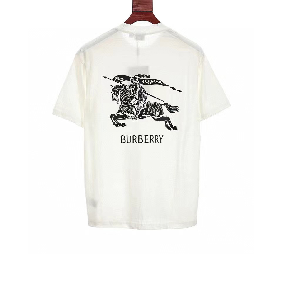 170 Burberry/巴宝莉2023SS 后背新骑士战马LOGO 短袖T恤