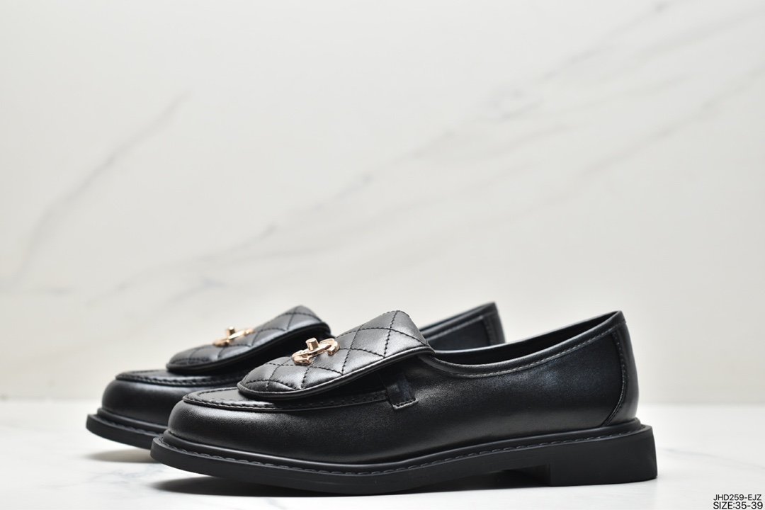 [Xiaoxiangfeng] The new buckle loafers are exquisite retro small leather shoes