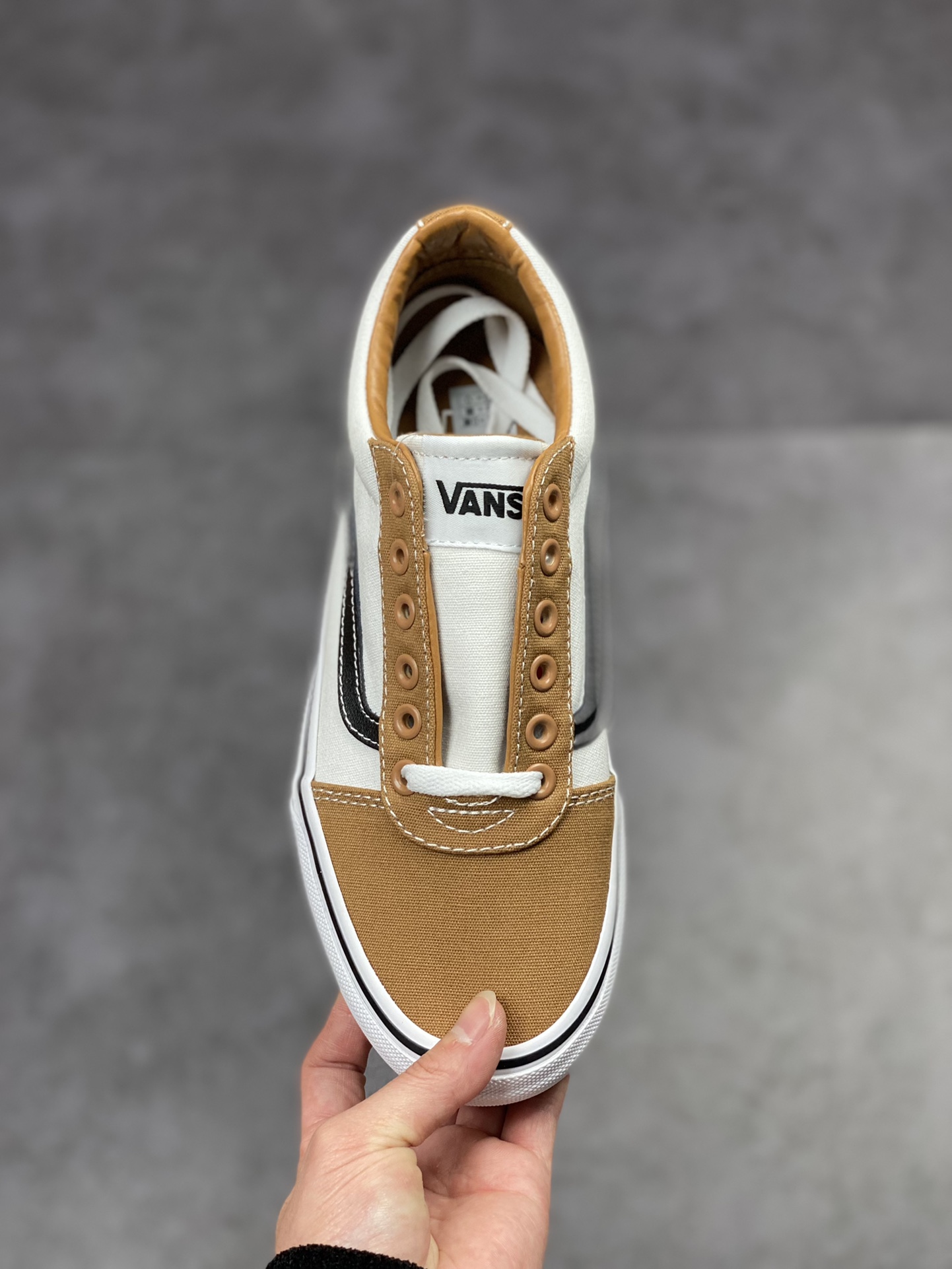 Vans official Ward retro coffee brown color matching American street style men's canvas shoes