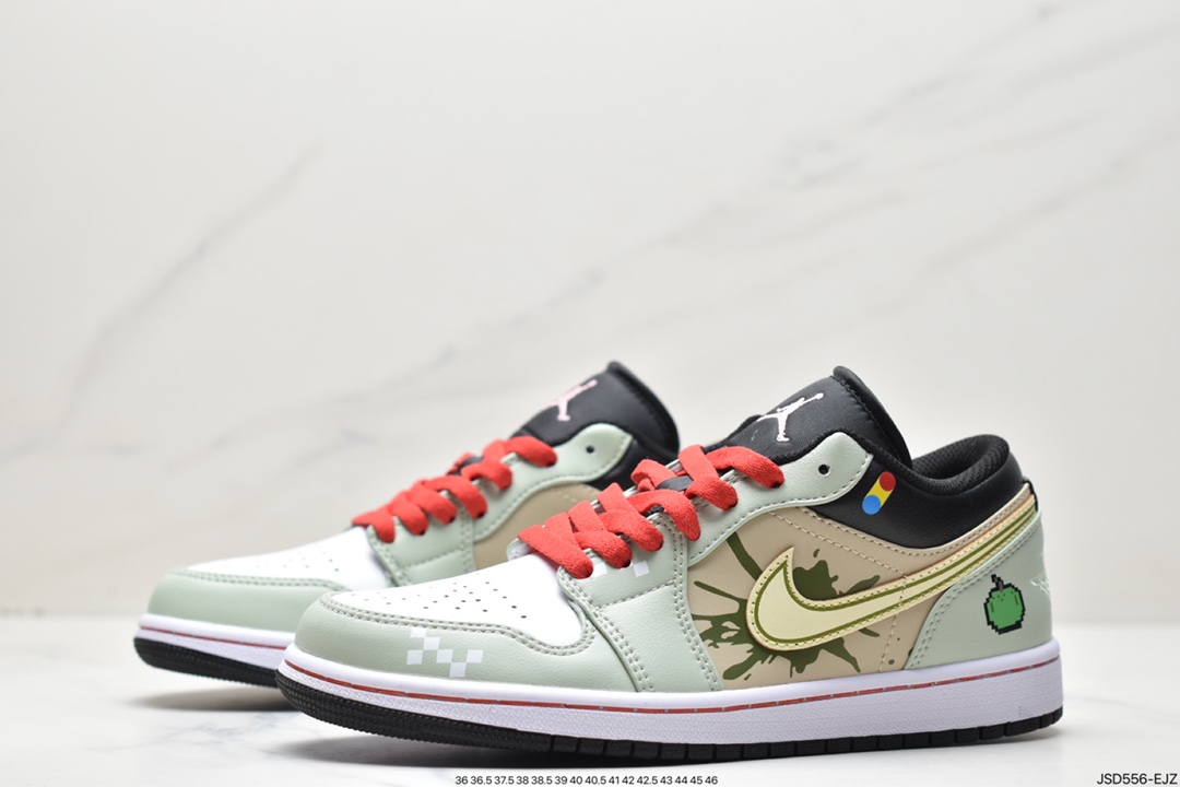 独家定制 AS Nike Air Jordan 1 Low 解构红白绿官方同步新色 553558-062