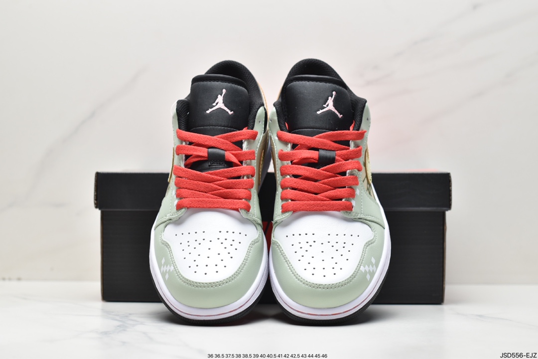 独家定制 AS Nike Air Jordan 1 Low 解构红白绿官方同步新色 553558-062