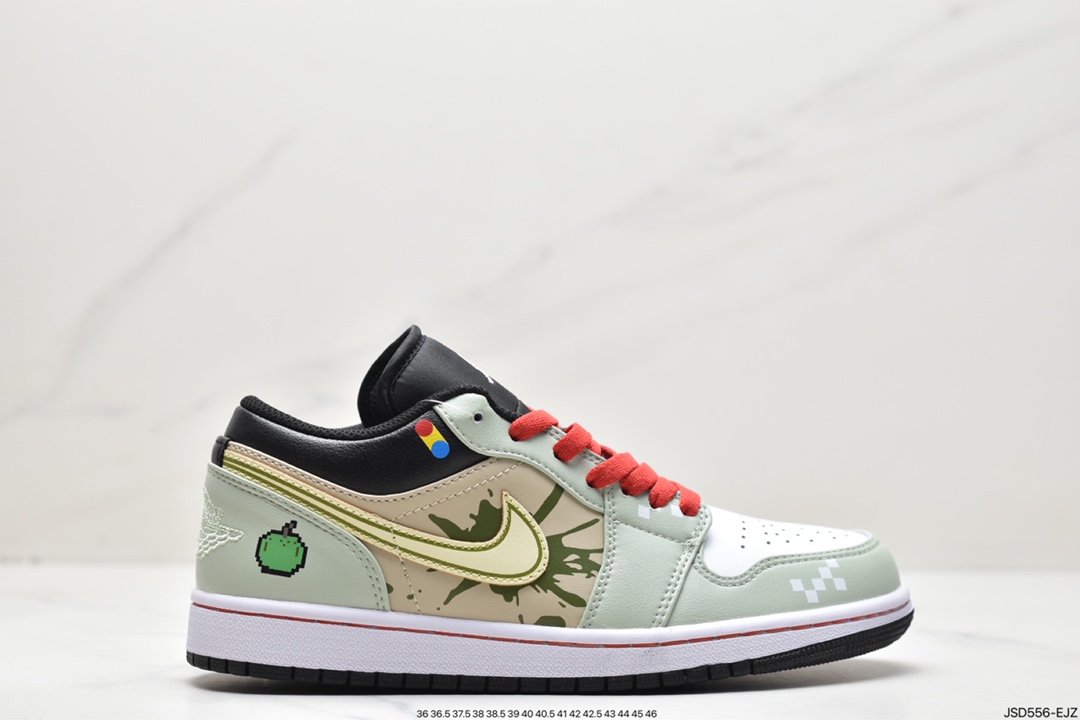 独家定制 AS Nike Air Jordan 1 Low 解构红白绿官方同步新色 553558-062