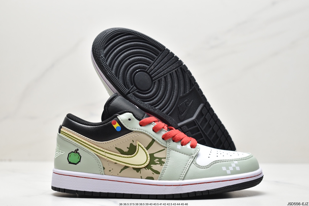 独家定制 AS Nike Air Jordan 1 Low 解构红白绿官方同步新色 553558-062