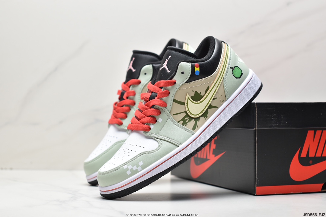 独家定制 AS Nike Air Jordan 1 Low 解构红白绿官方同步新色 553558-062