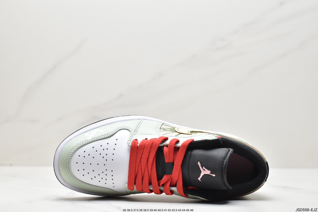 独家定制 AS Nike Air Jordan 1 Low 解构红白绿官方同步新色 553558-062