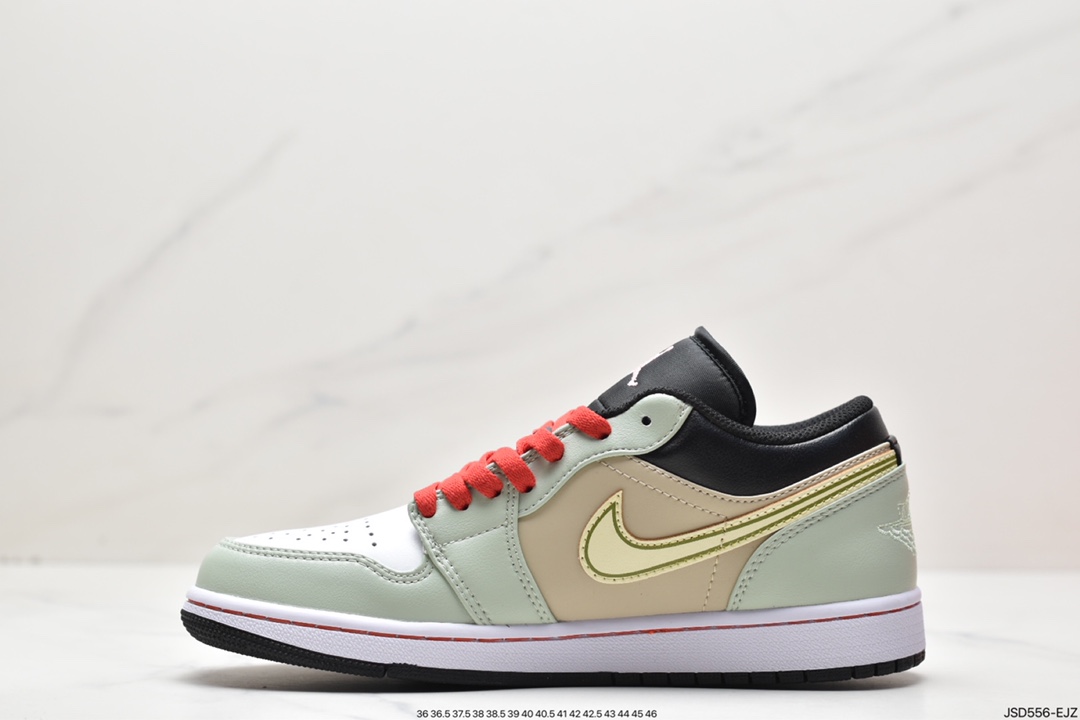 独家定制 AS Nike Air Jordan 1 Low 解构红白绿官方同步新色 553558-062